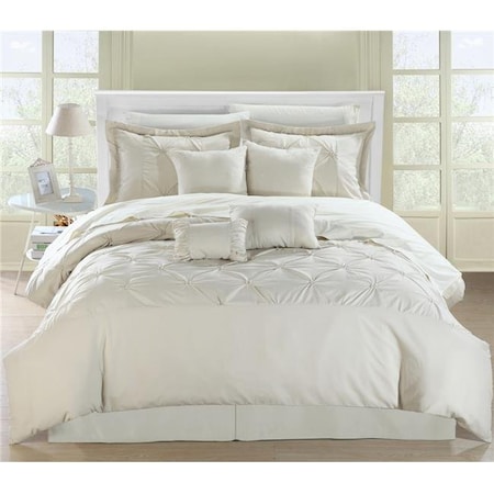 Chic Home 127CK113-US Comforter Set - Beige & Vermont - King - 8 Piece